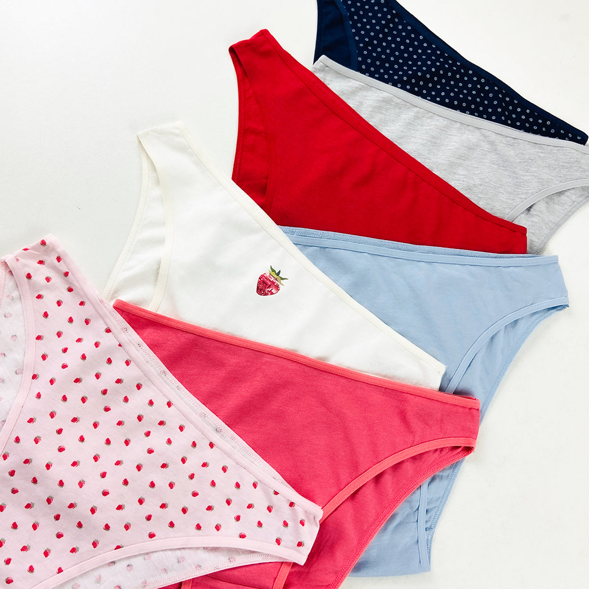 Pack of 5 Womens High Leg Cotton Briefs