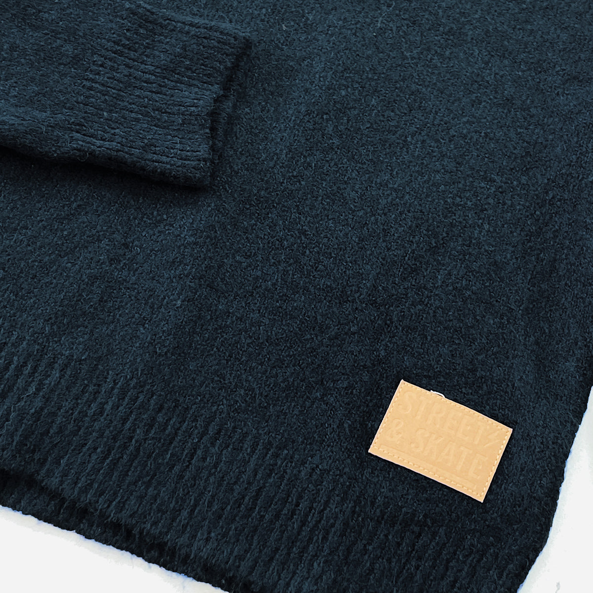 Boys Heather Knit Quarter Zip Winter Pullover Sweater