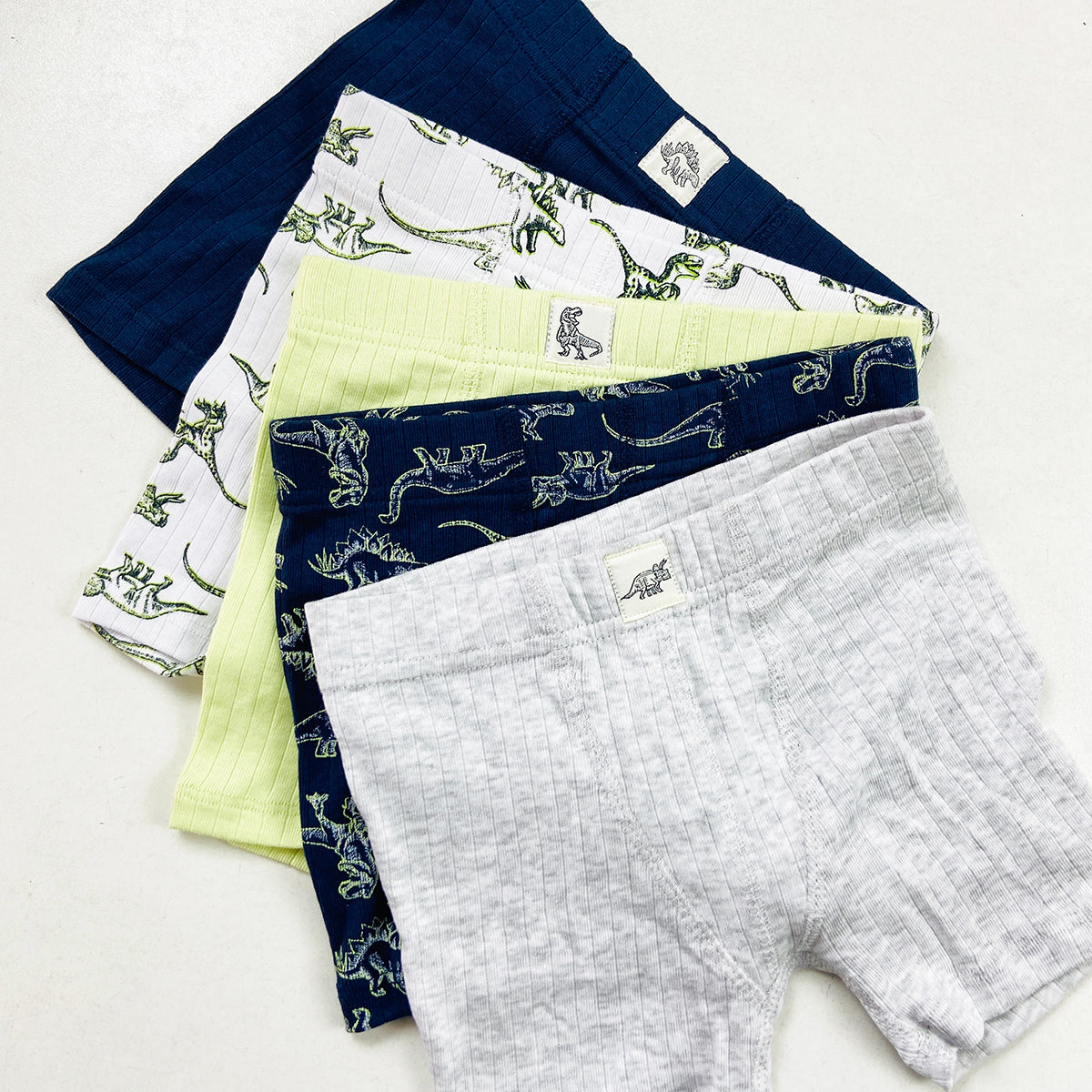 Pack of 4 Boys Soft Cotton Ribbed Boxer Underwear
