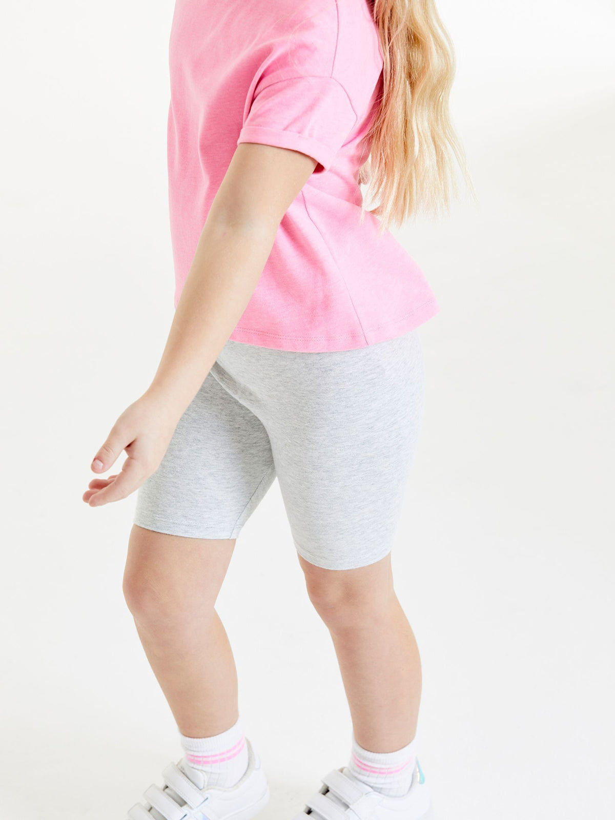 Toddlers and Young Girls Cotton‑Rich Soft & Stretchy Long Cycle Shorts
