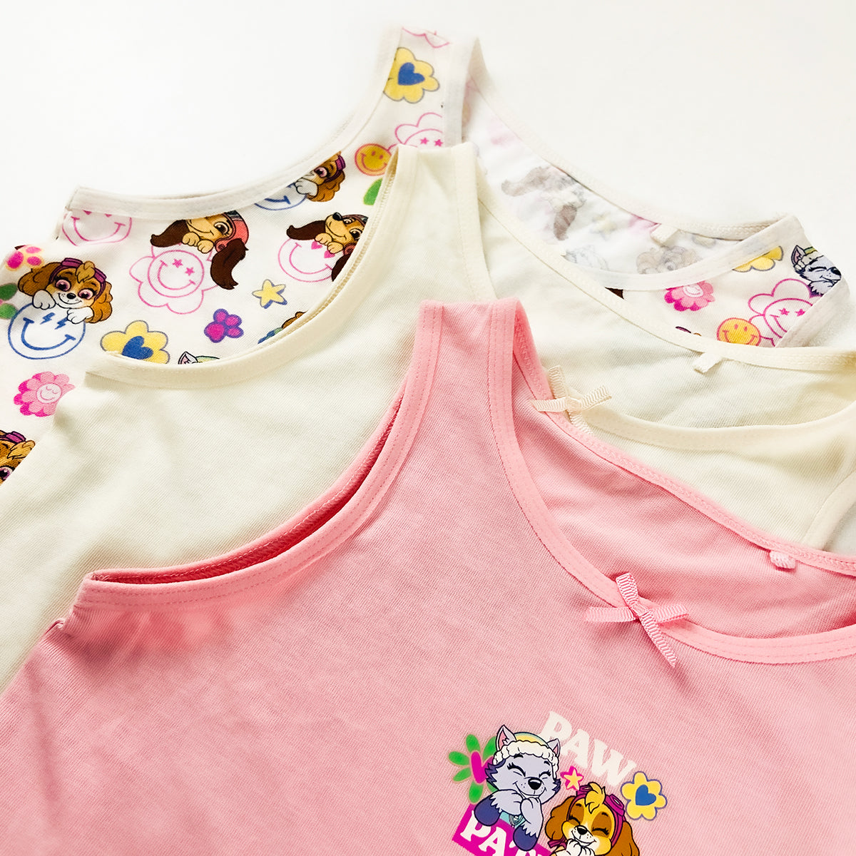 Girl's Print Scoop Neck Soft Sleeveless Vest Tank Tops