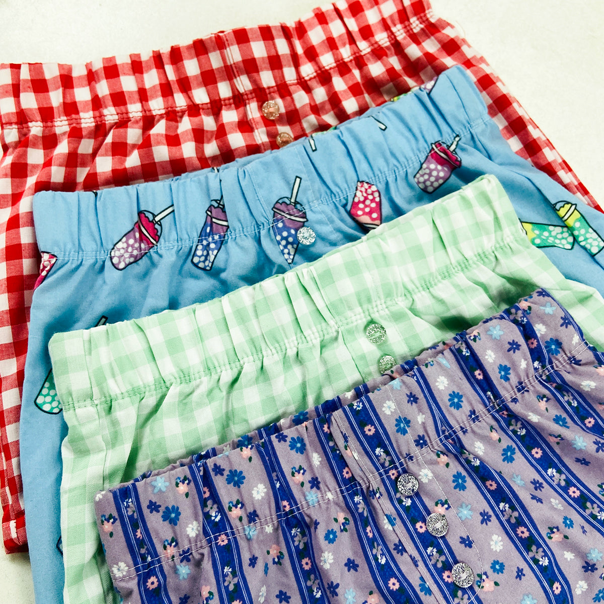 Girls Soft Cotton Printed Sleep & Lounge Shorts