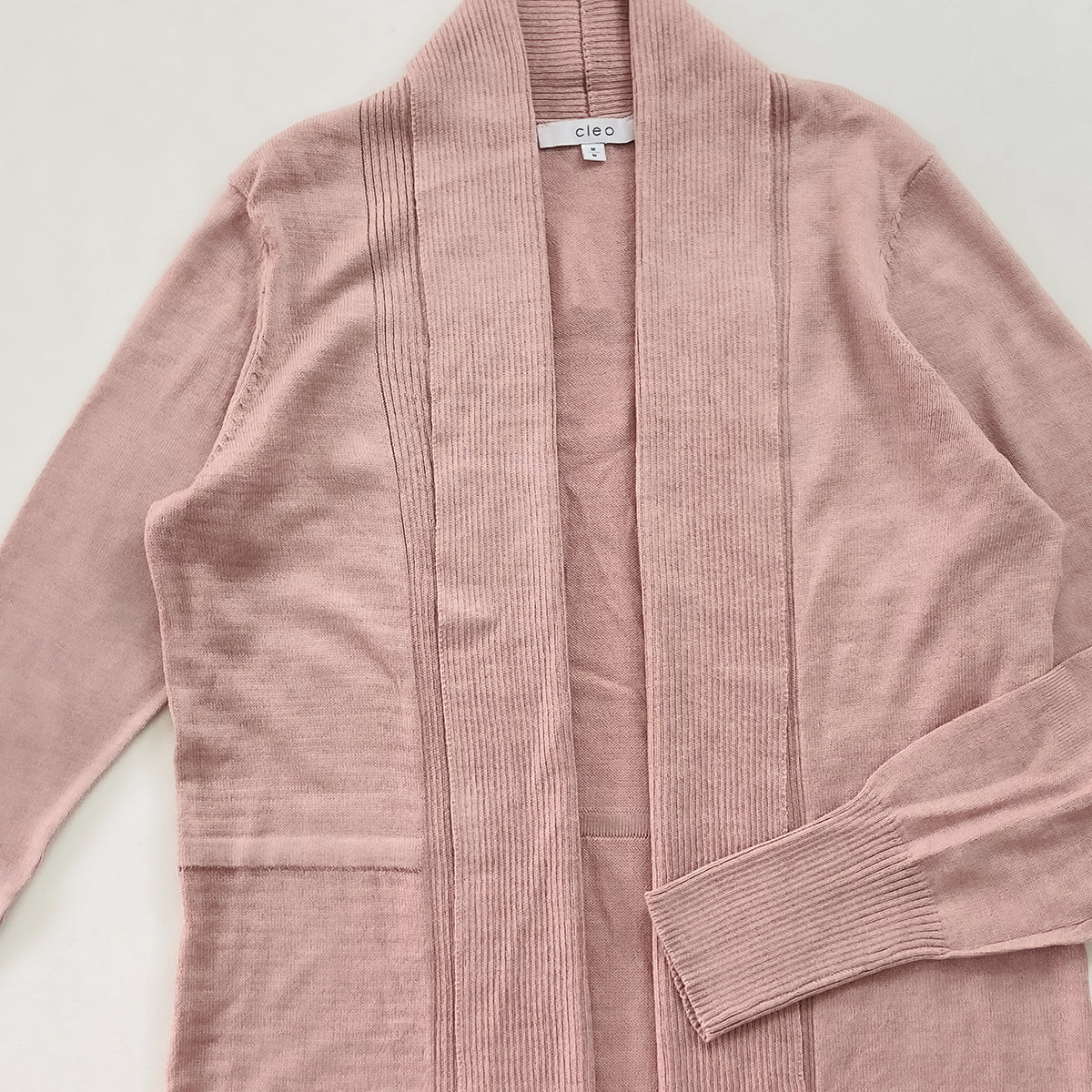 Womens Long Open Front Knit Lightweight Soft Cardigan Coat