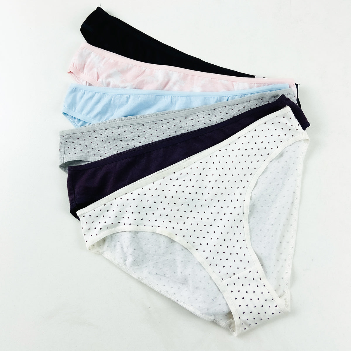 Pack of 5 Ladies Half Back Coverage Cotton Brief Panty