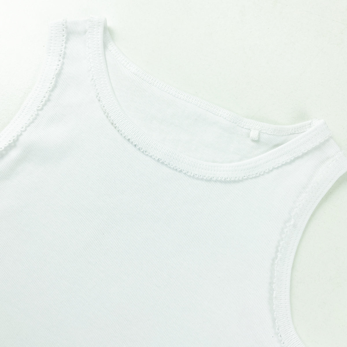Pack of 3 Toddlers and Teen Girls Soft Cotton White Tank Top