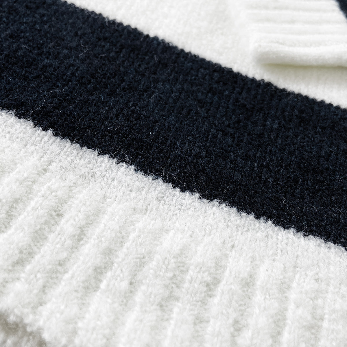 Girls Premium Soft Knit Striped Pullover Sweater