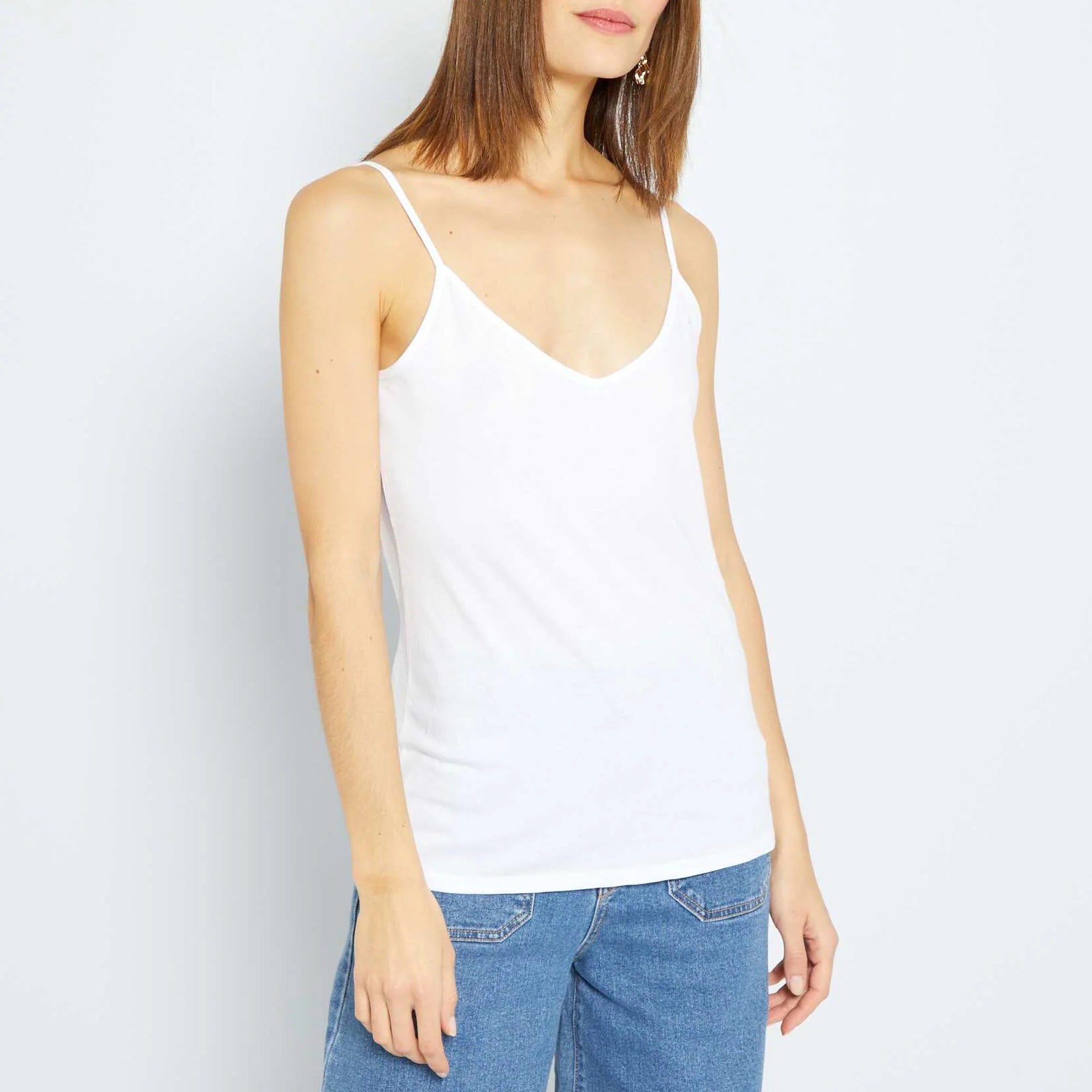 Ladies Basic Camisole Cotton Tank Top
