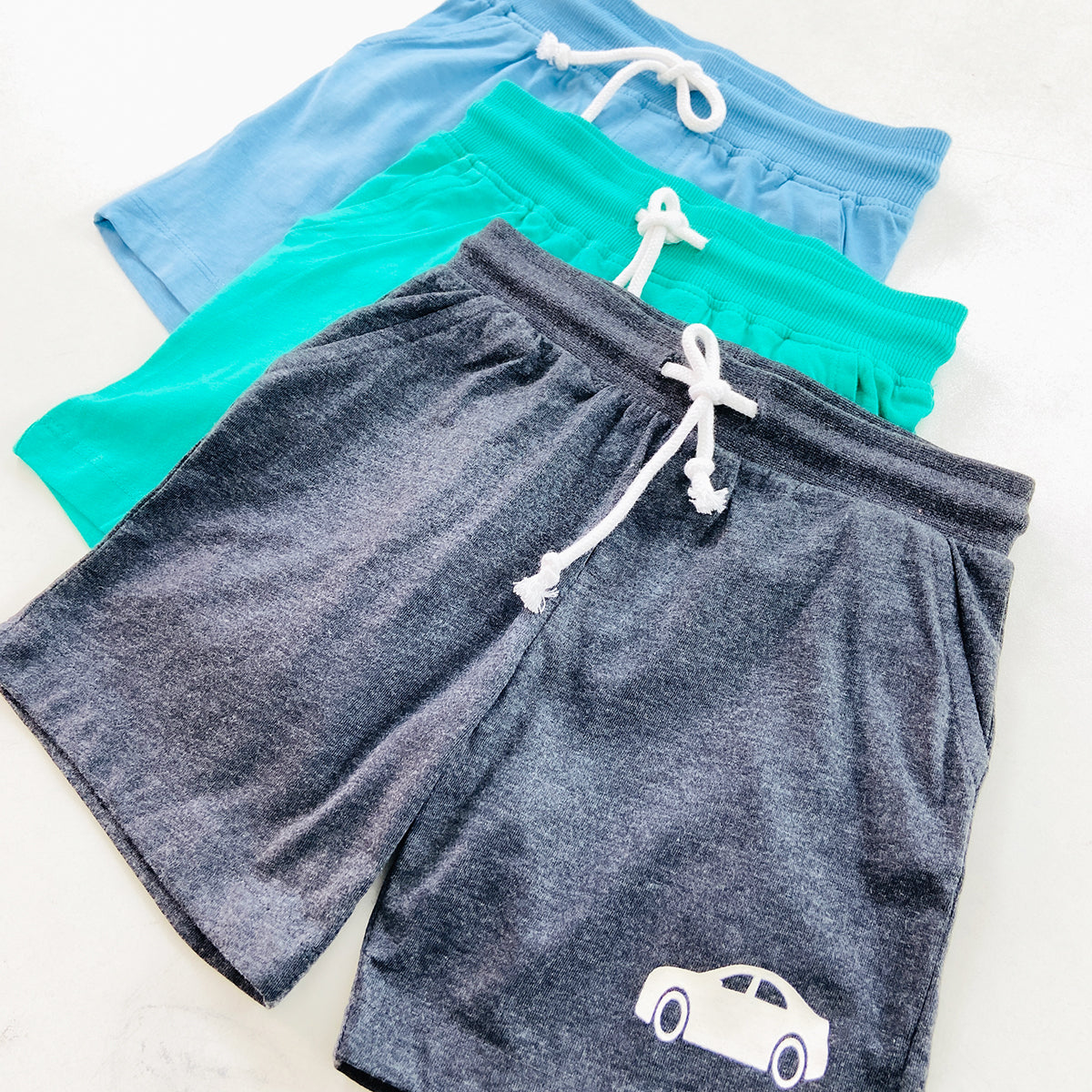 Baby Boys Soft Cotton Summer Shorts with Drawstring