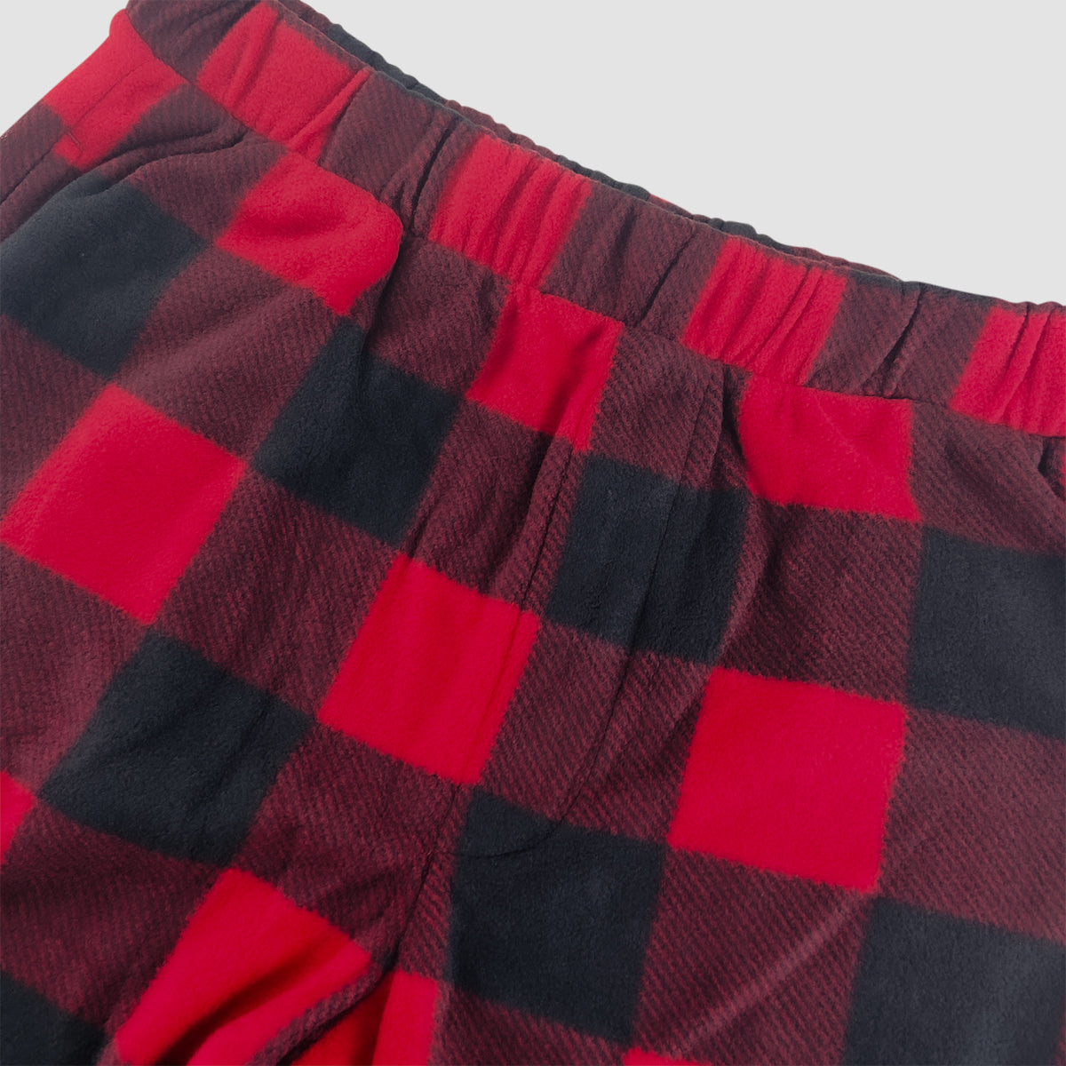 Mens Fleece Checked Sleepwear Pajama Pant