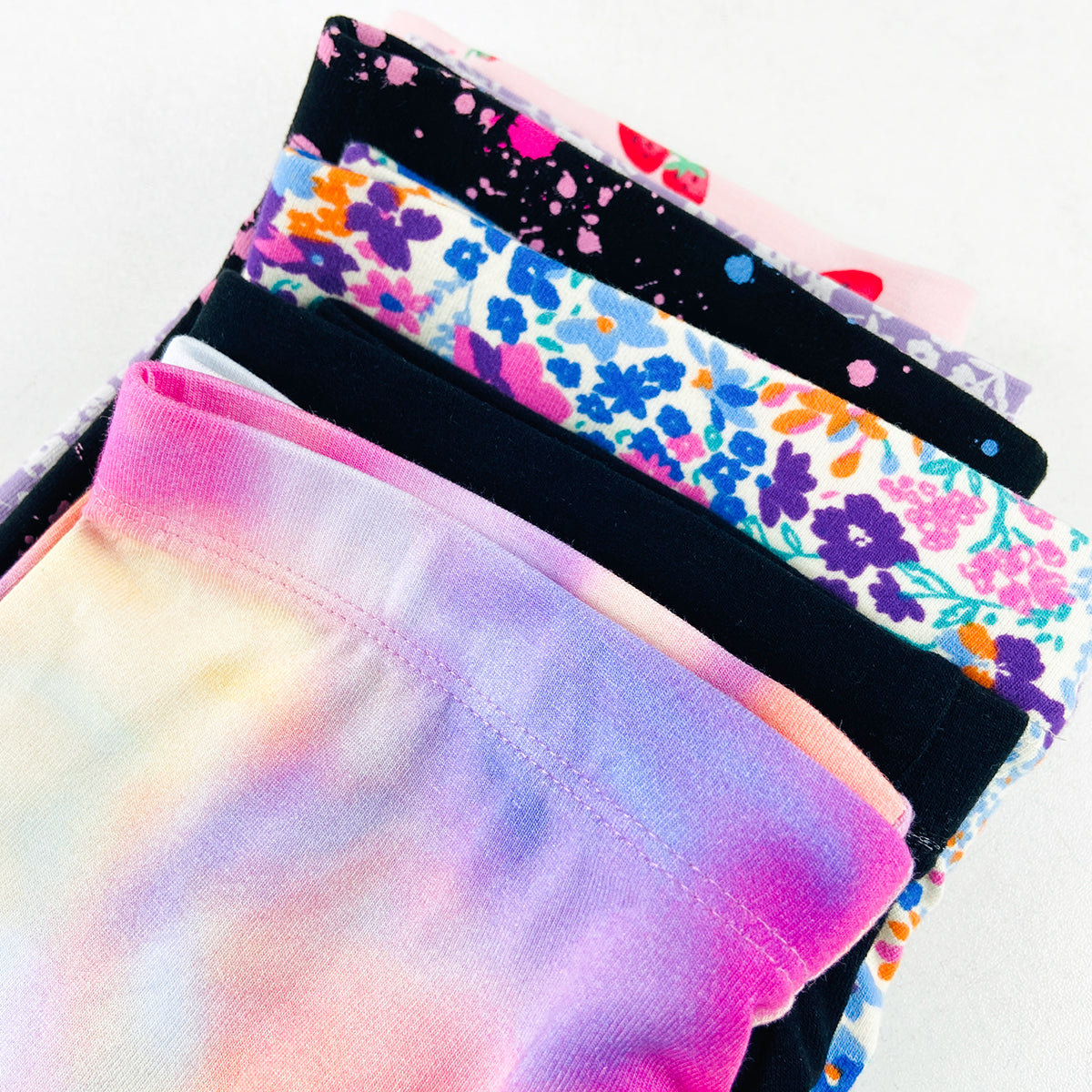Girls Premium Cotton Jersey Printed Leggings