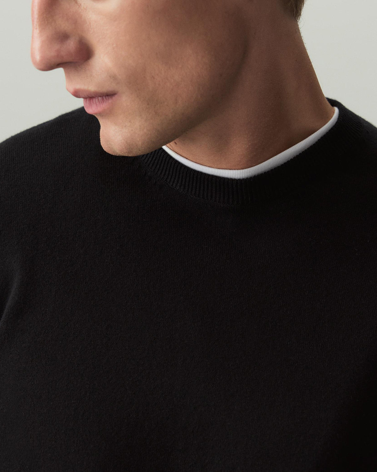 Mens Basic Knit Crew Neck Long Sleeve Pullover Sweater