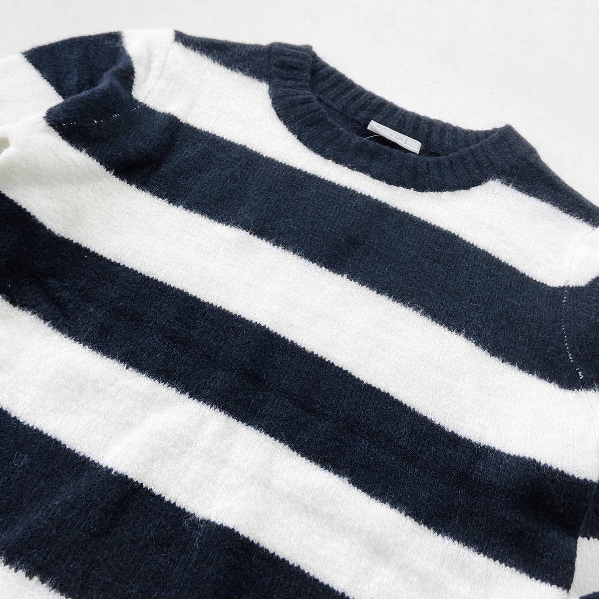 Girls Premium Soft Knit Striped Pullover Sweater