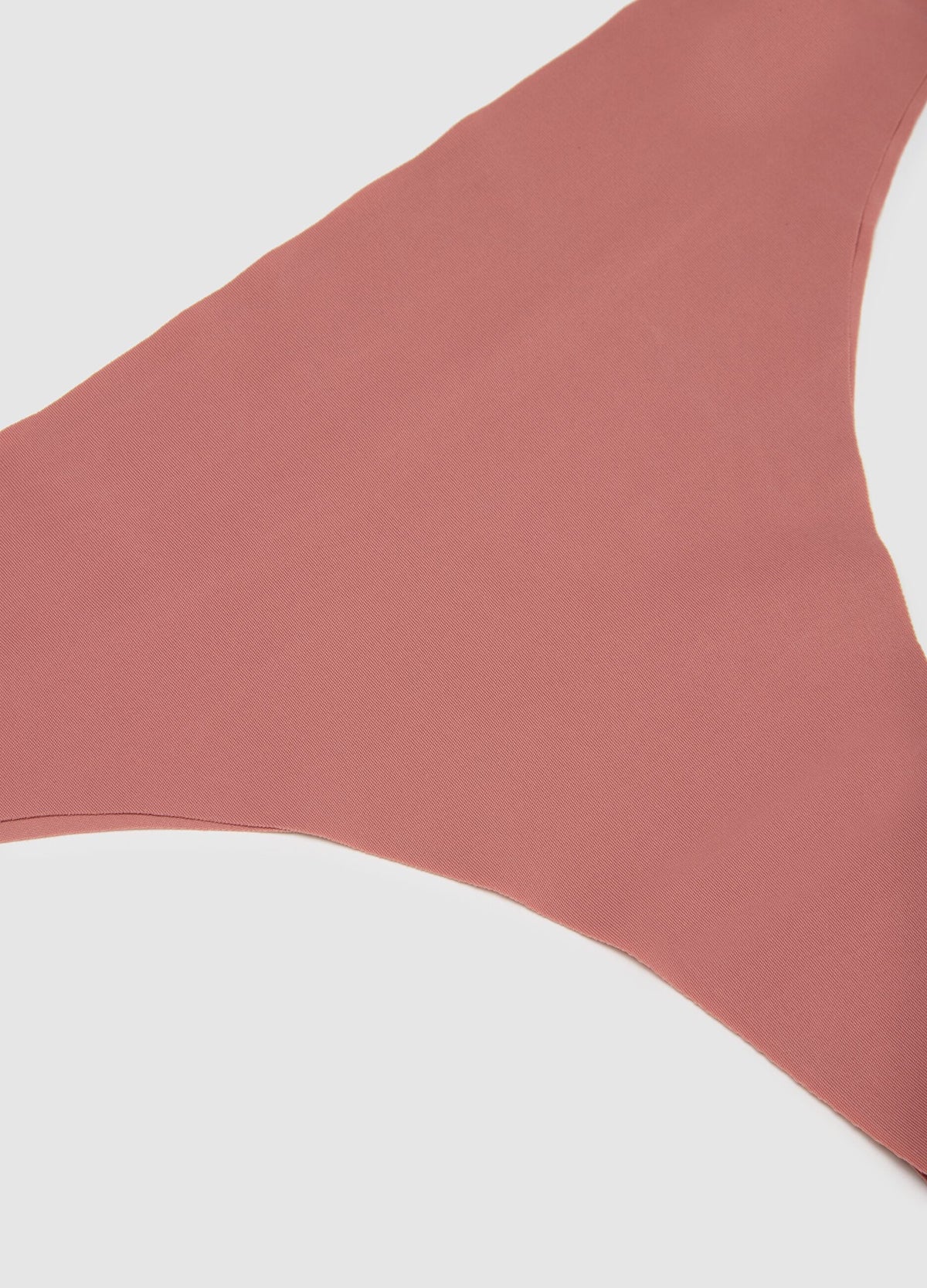 Womens Seamless Mid Rise Nylon Stretch Invisible Comfort Thong