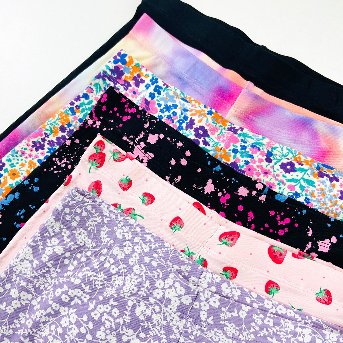 Girls Premium Cotton Jersey Printed Leggings