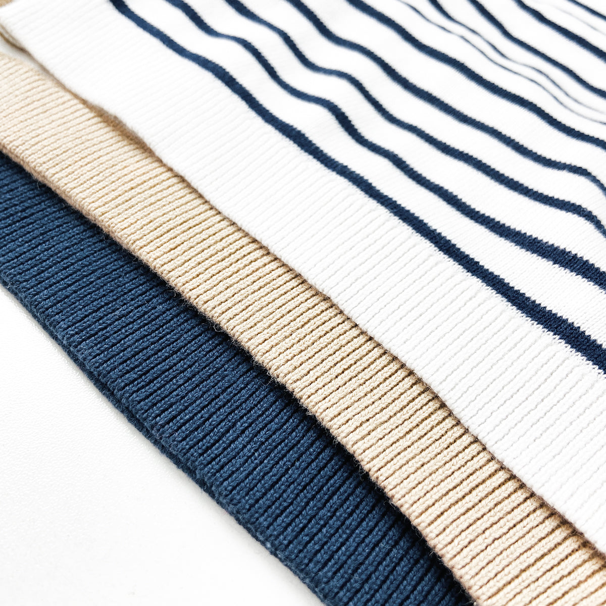 Toddler Baby Soft Cotton Striped Knit Full Sleeve Sweater