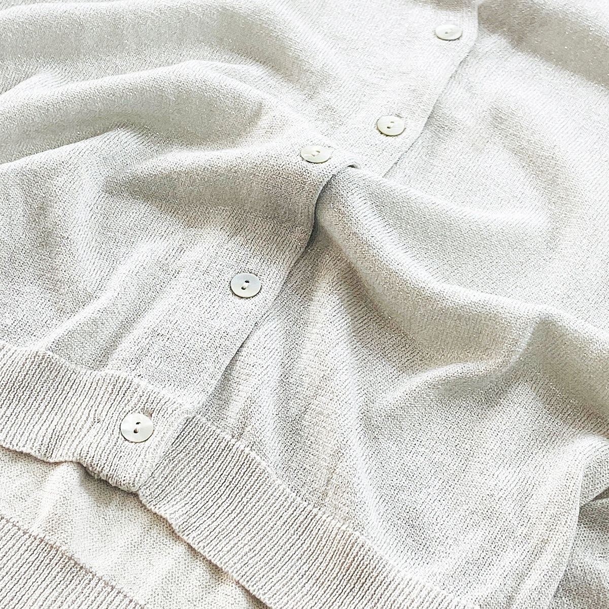 Womens Soft Thread Knit Sparkle Cardigan