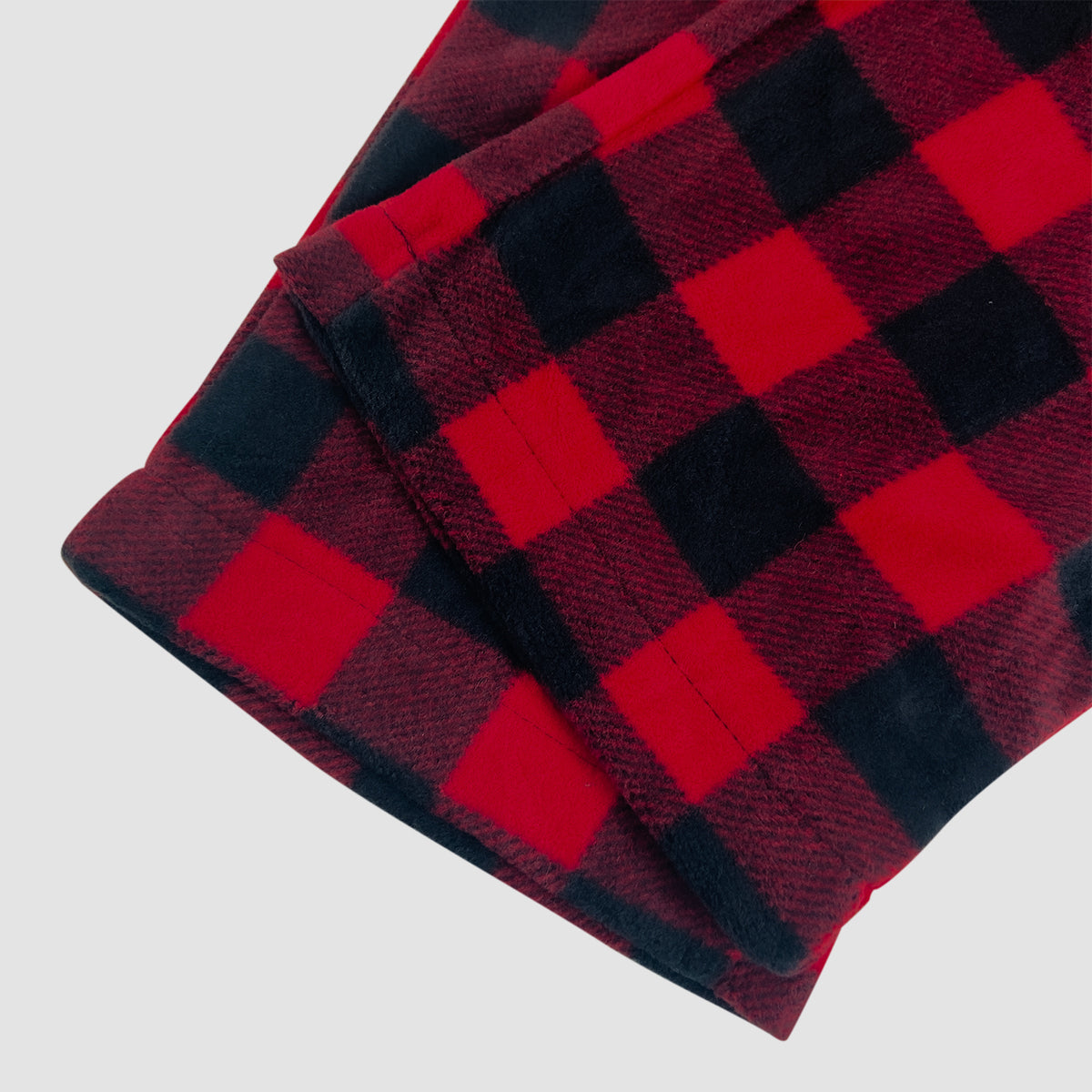 Mens Fleece Checked Sleepwear Pajama Pant