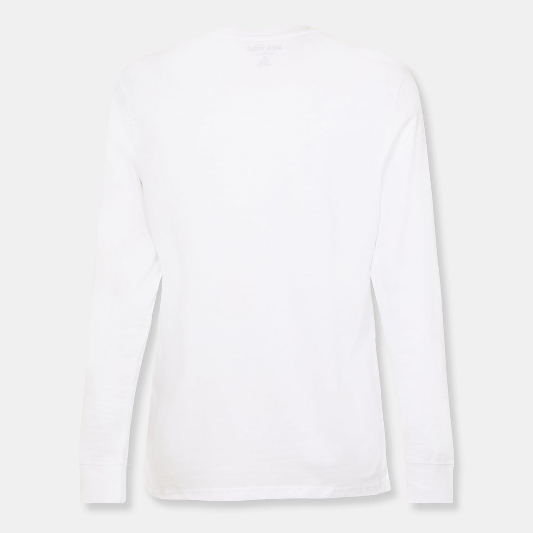 Mens Long Sleeve Cotton Crew Neck T-Shirt