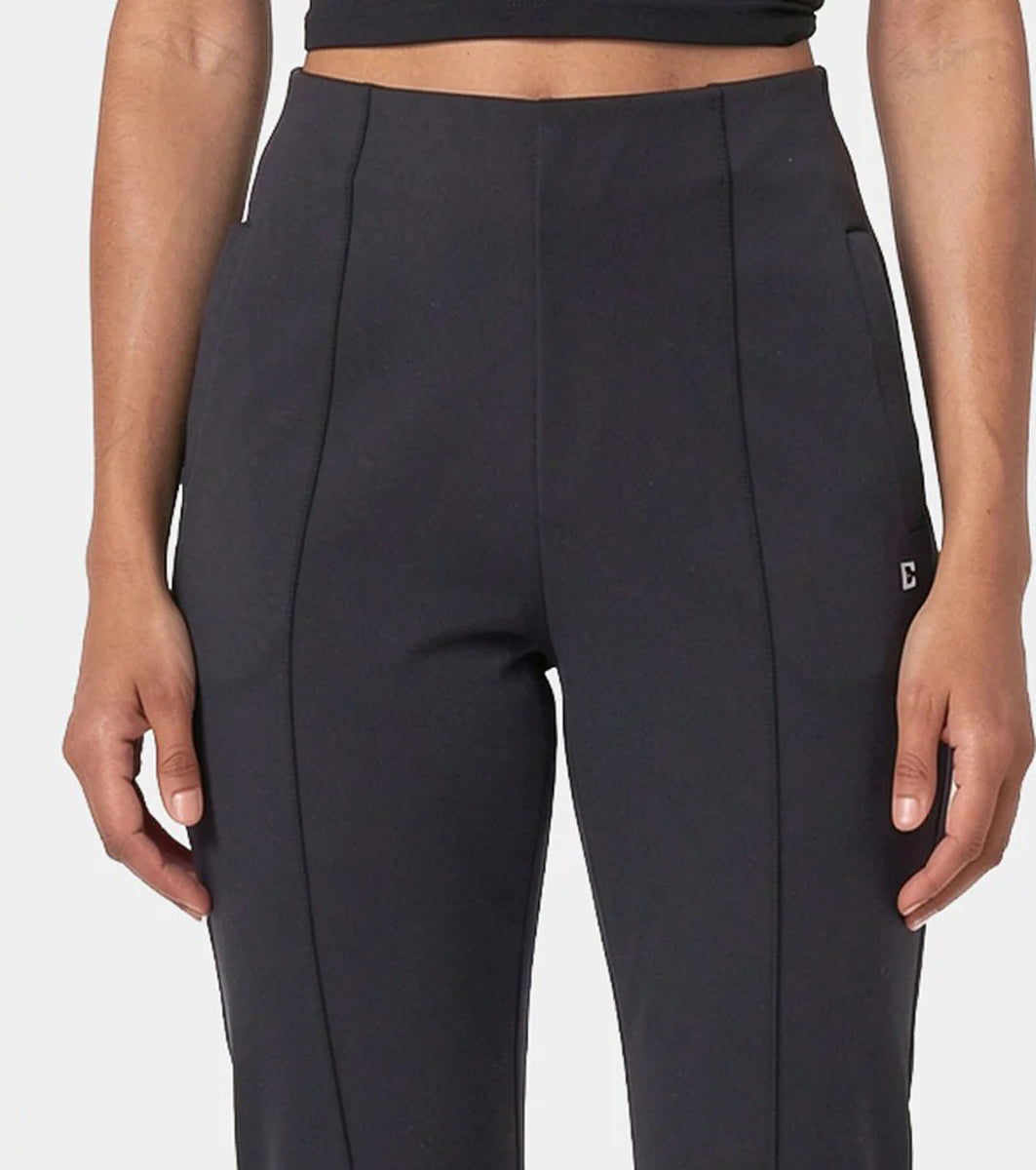 Womens High Waist Stretch Straight Yoga Leggings with Side Pocket