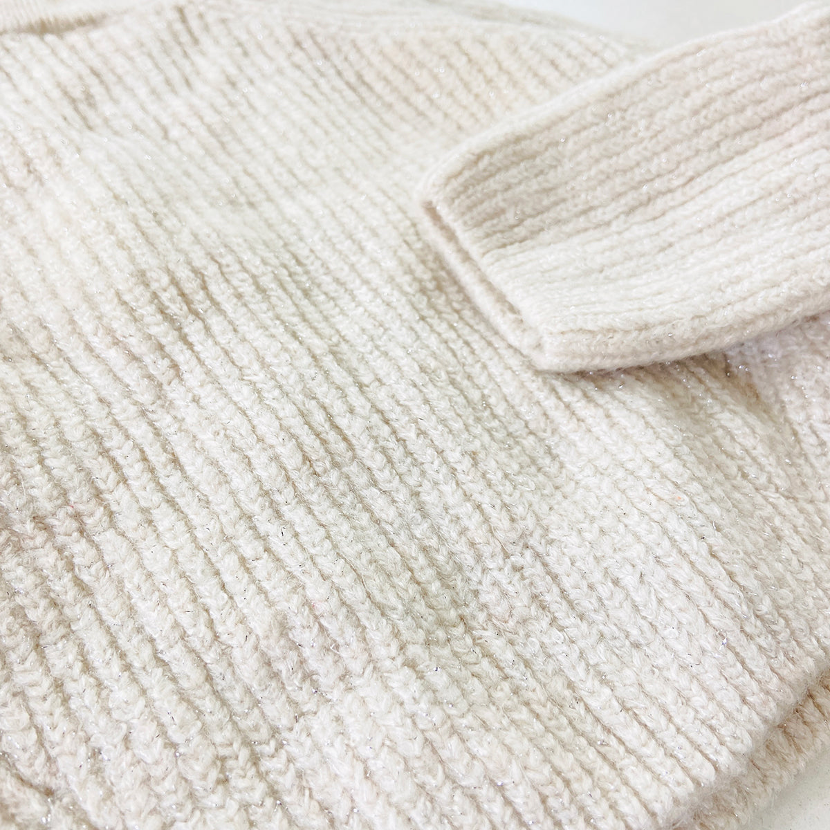 Kids Ribbed Knit Pullover Mock Neck Sweater