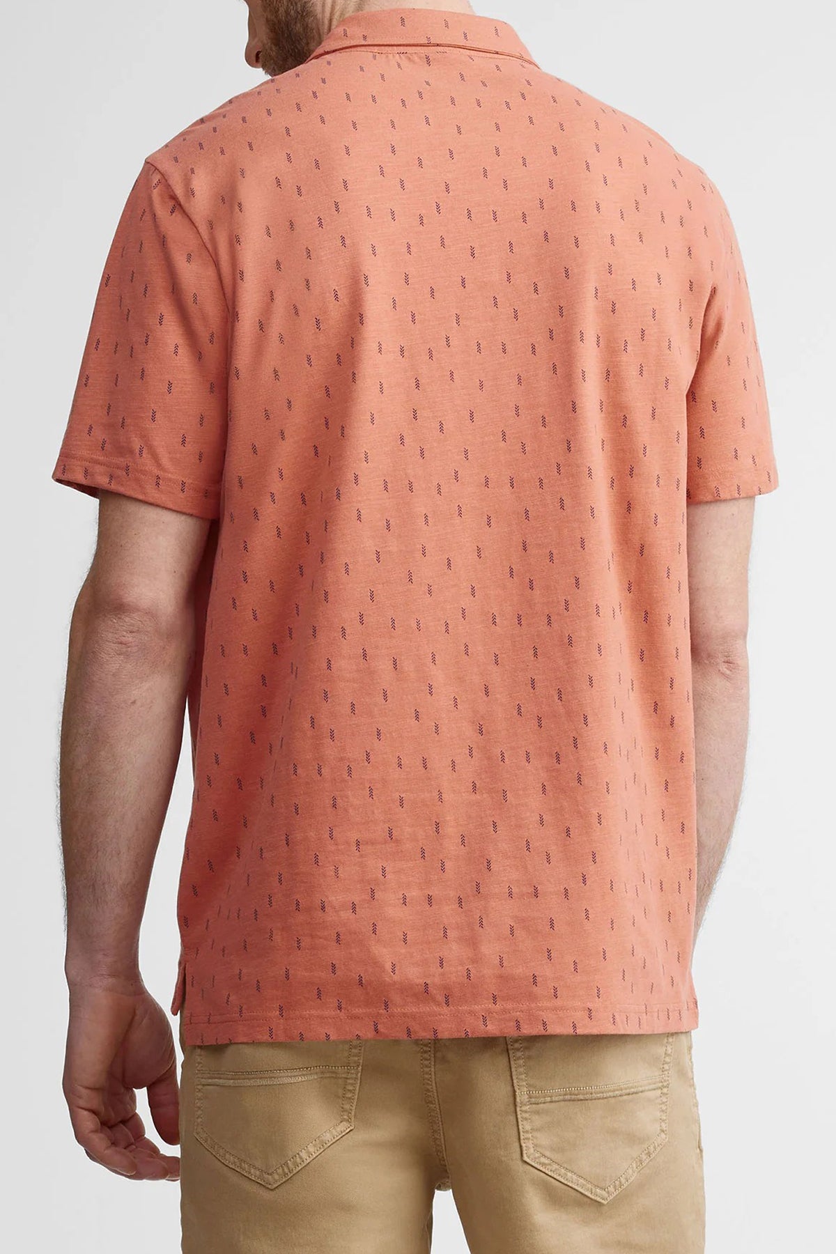 Mens Printed Short Sleeve Cotton Stylish & Casual Polo Shirt