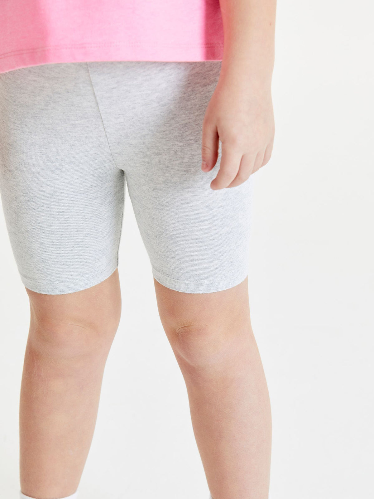 Toddlers and Young Girls Cotton‑Rich Soft & Stretchy Long Cycle Shorts