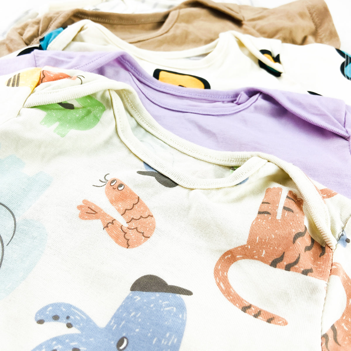 Pack of 5 Baby Short Sleeve Cotton Bodysuits Romper