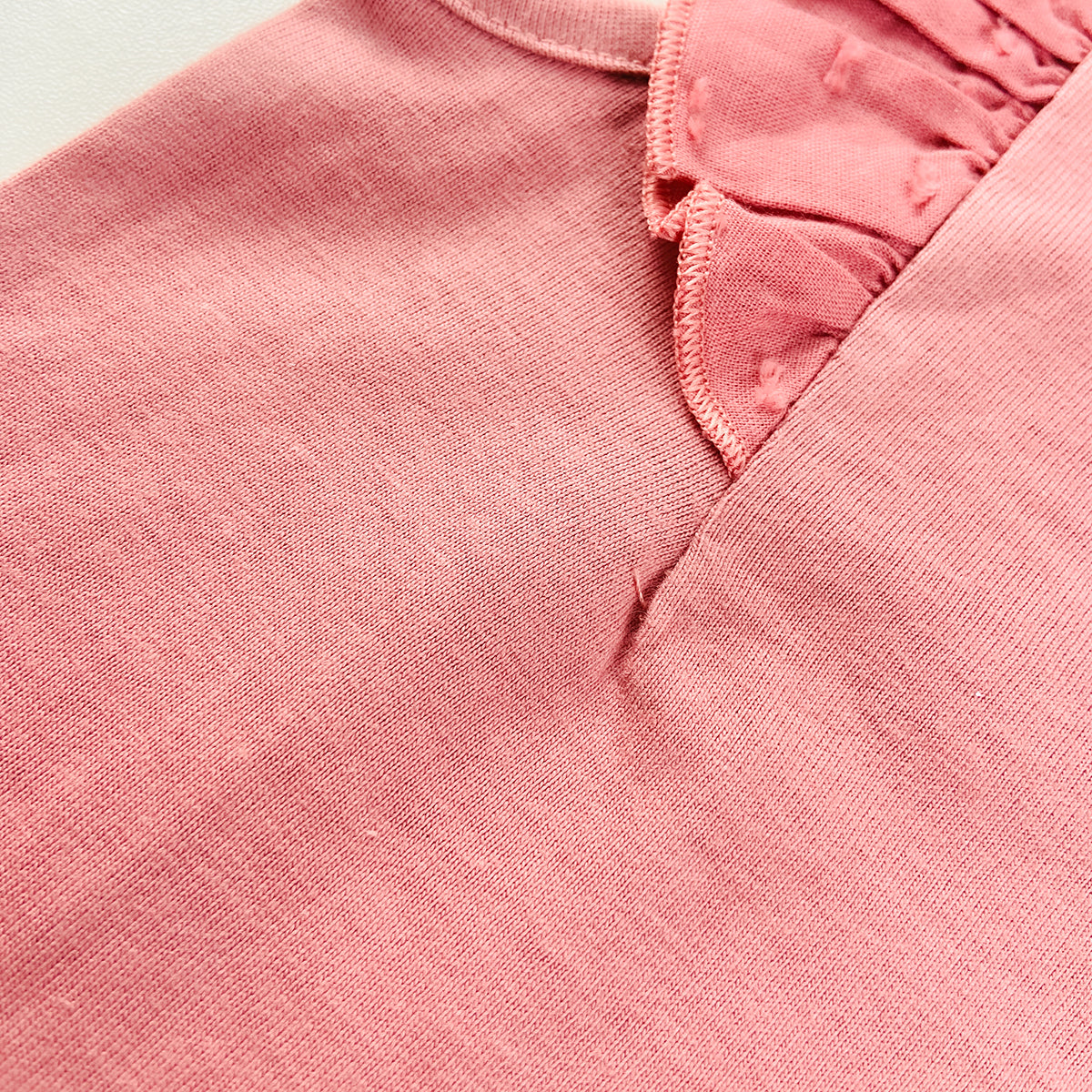 Girls Sleeveless Ruffle Shoulder Cotton Top