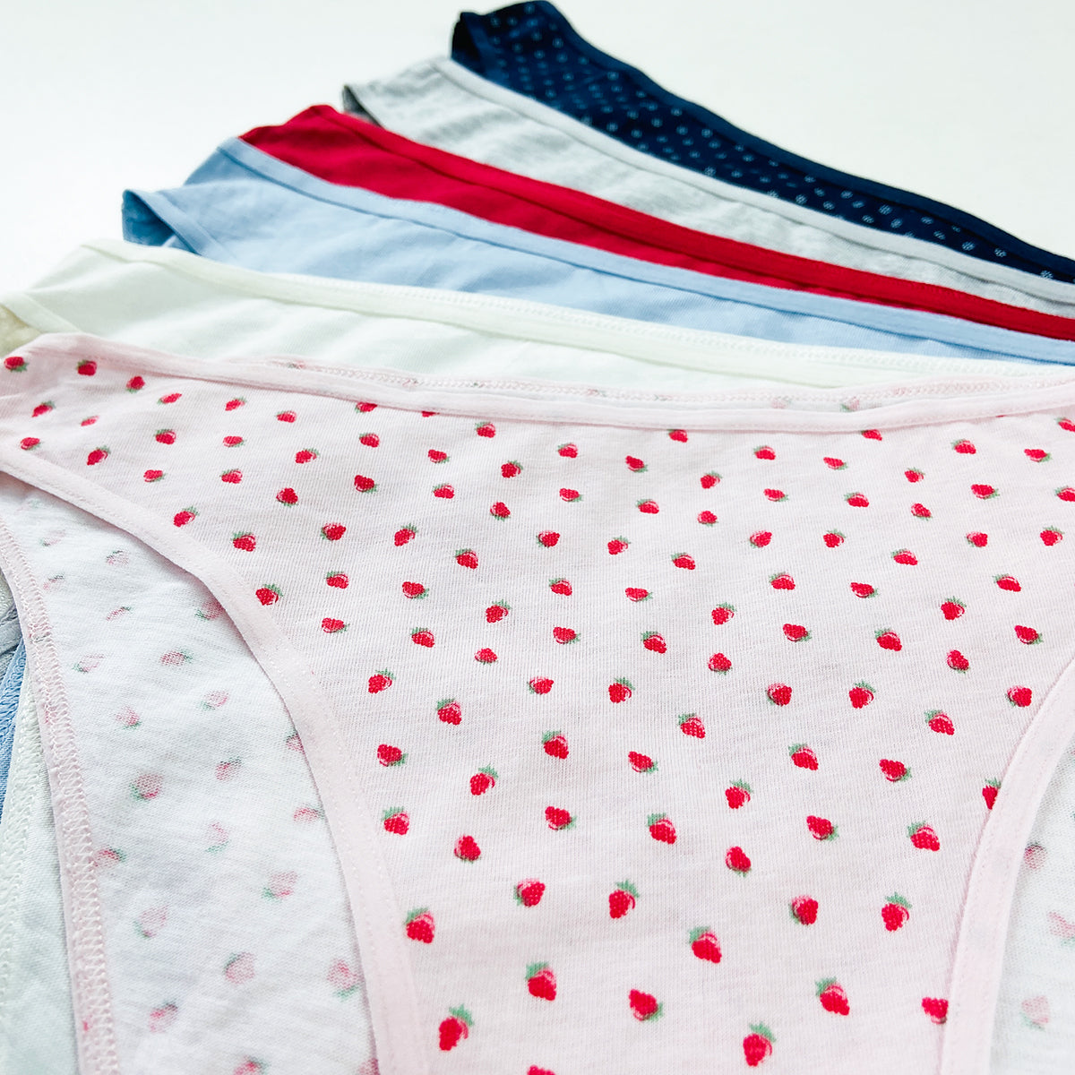 Pack of 5 Womens High Leg Cotton Briefs