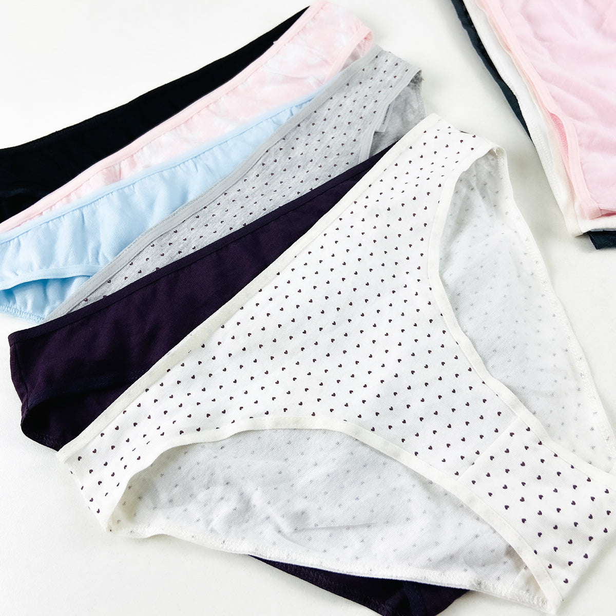 Pack of 5 Ladies Half Back Coverage Cotton Brief Panty