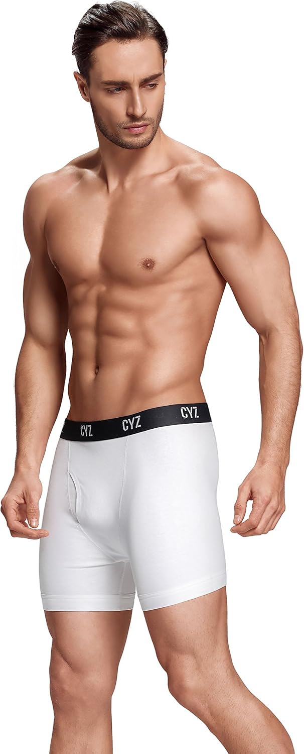 Men Mid Rise Cotton Stretch Boxer Underwear