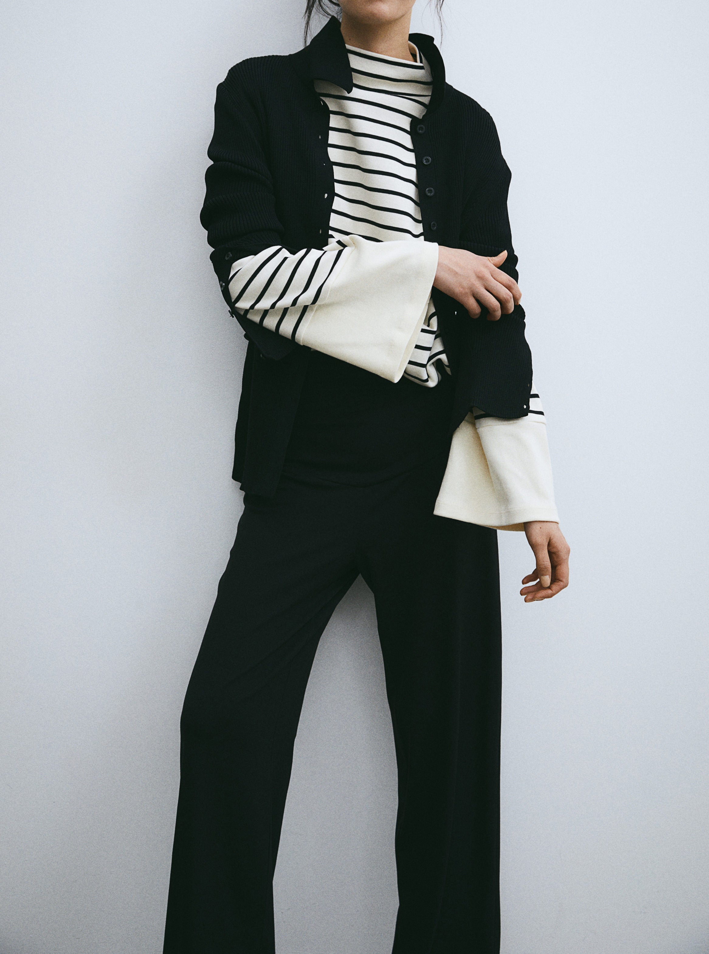 Womens High Waisted Maternity Jersey Trousers