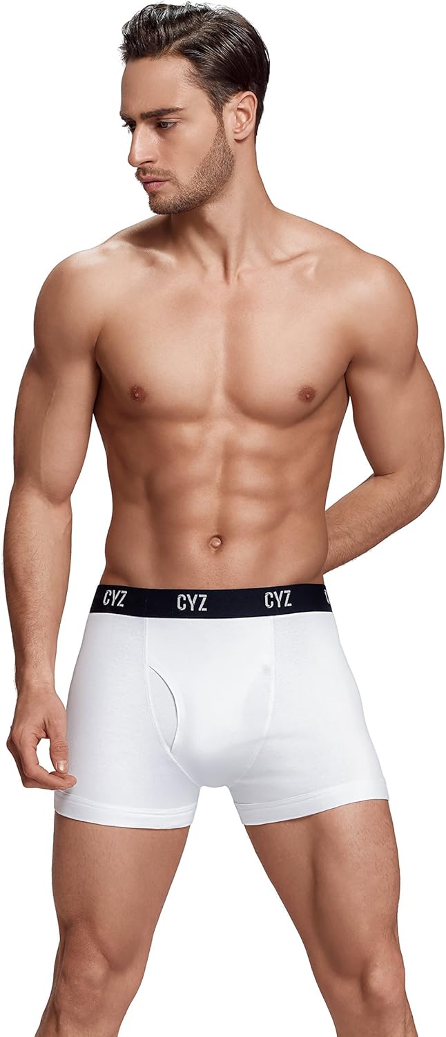 Men Mid Rise Cotton Stretch Boxer Underwear