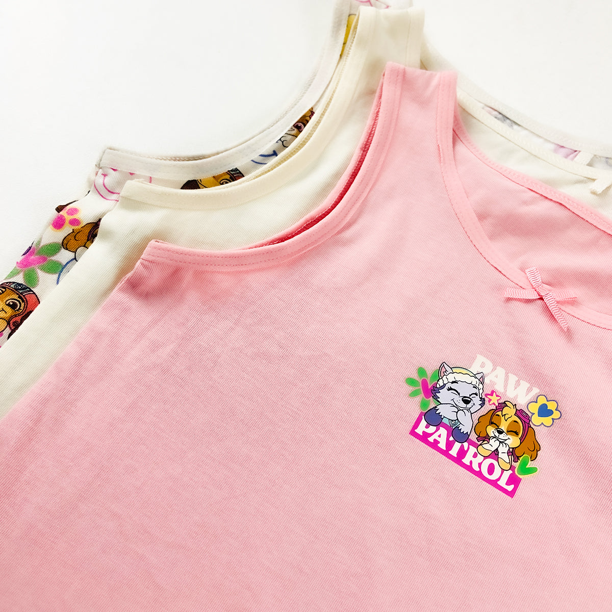 Girl's Print Scoop Neck Soft Sleeveless Vest Tank Tops
