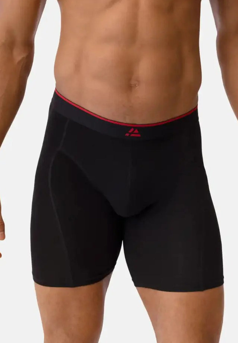 Pack of 3 Mens Extra Long Bamboo Fiber Trunks Boxer