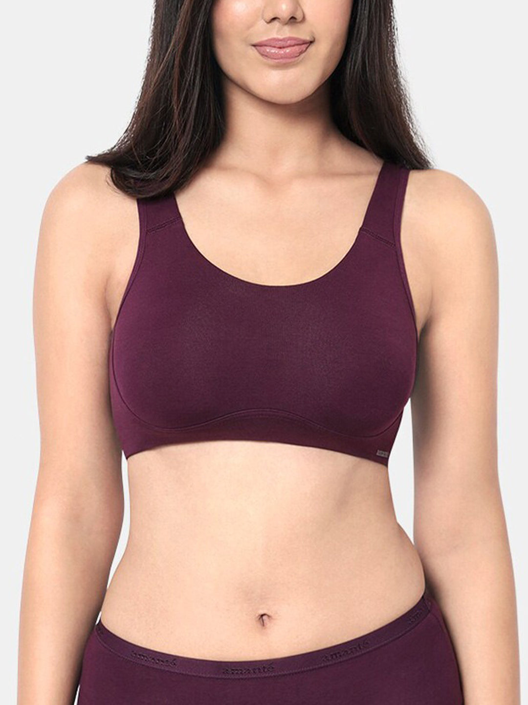Womens Non-Padded Wire-Free Full Coverage Cotton Bra