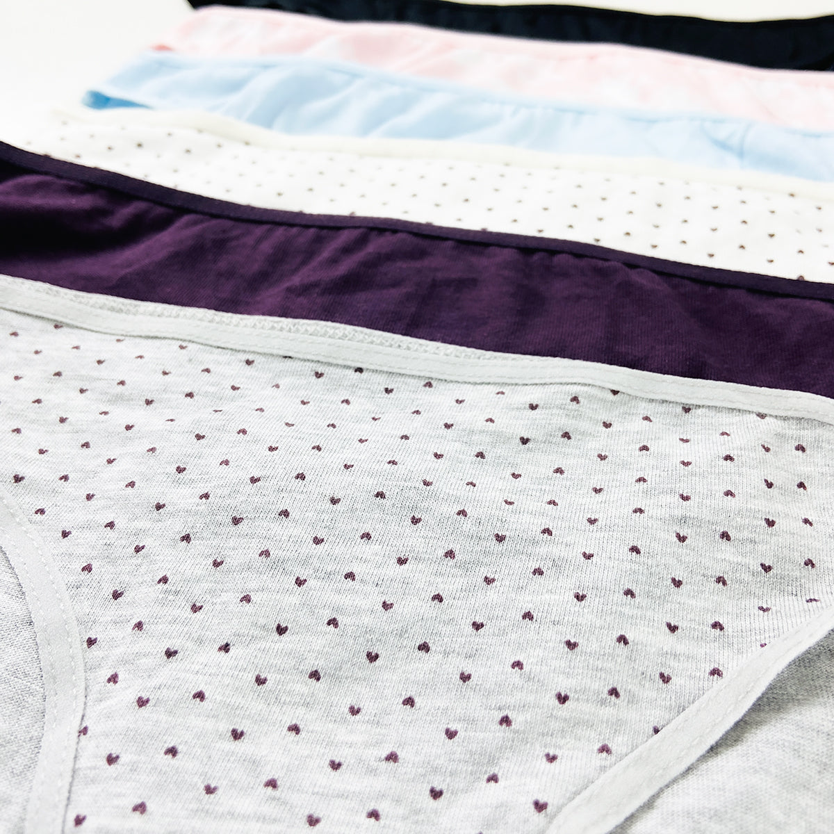 Pack of 5 Ladies Half Back Coverage Cotton Brief Panty