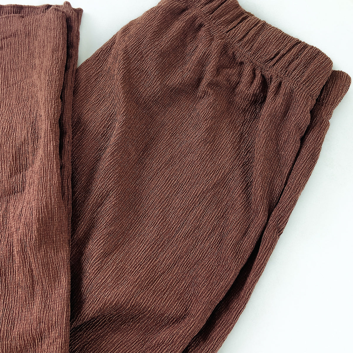 Womens Lightweight Crinkle Culotte 3/4 Pajama
