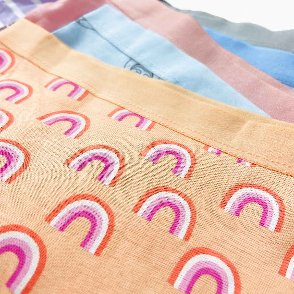 Pack of 5 Girls Premium Soft Cotton Boyshort Full Coverage Panties