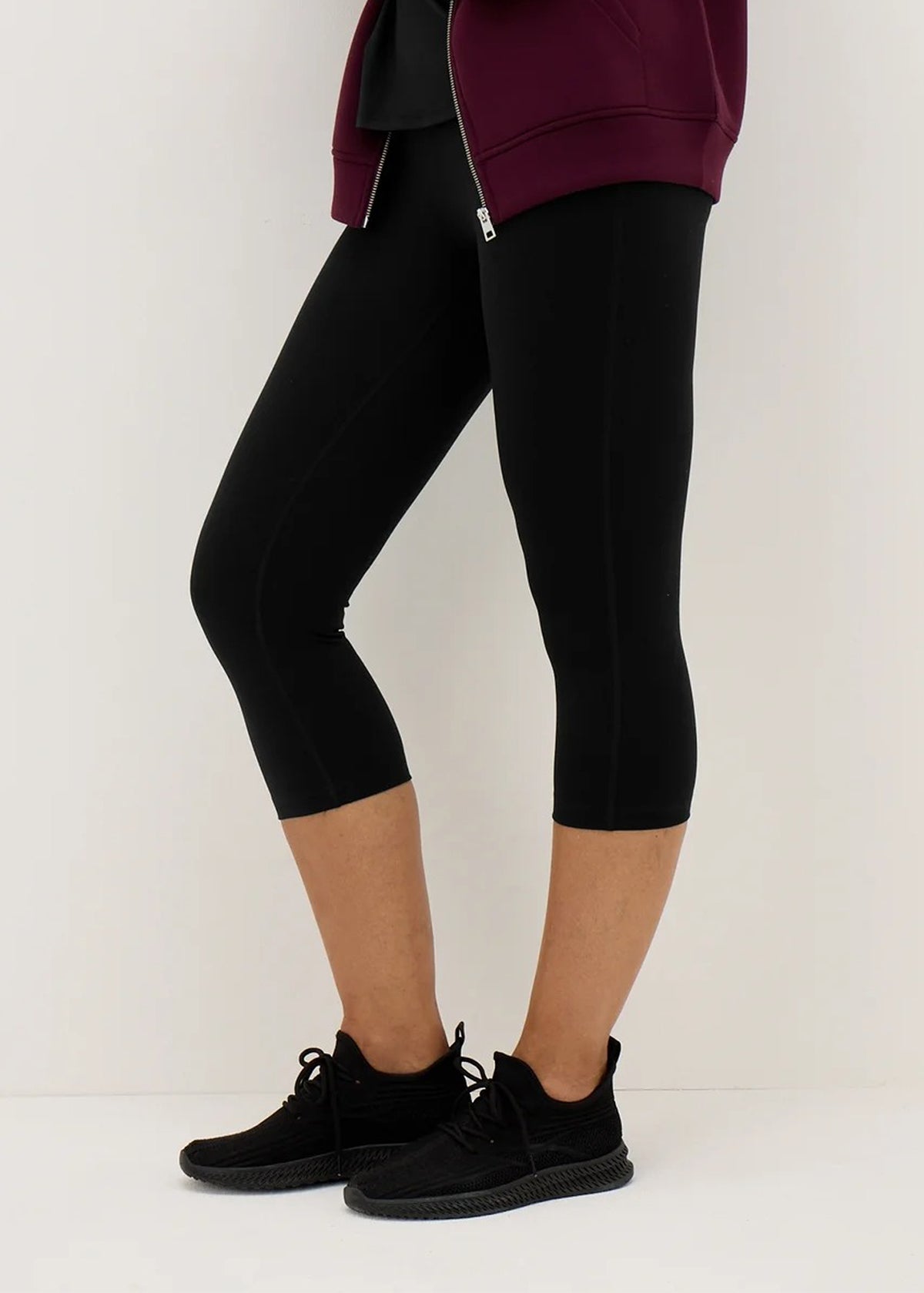Women's High Waist Stretch Activewear Capri Leggings