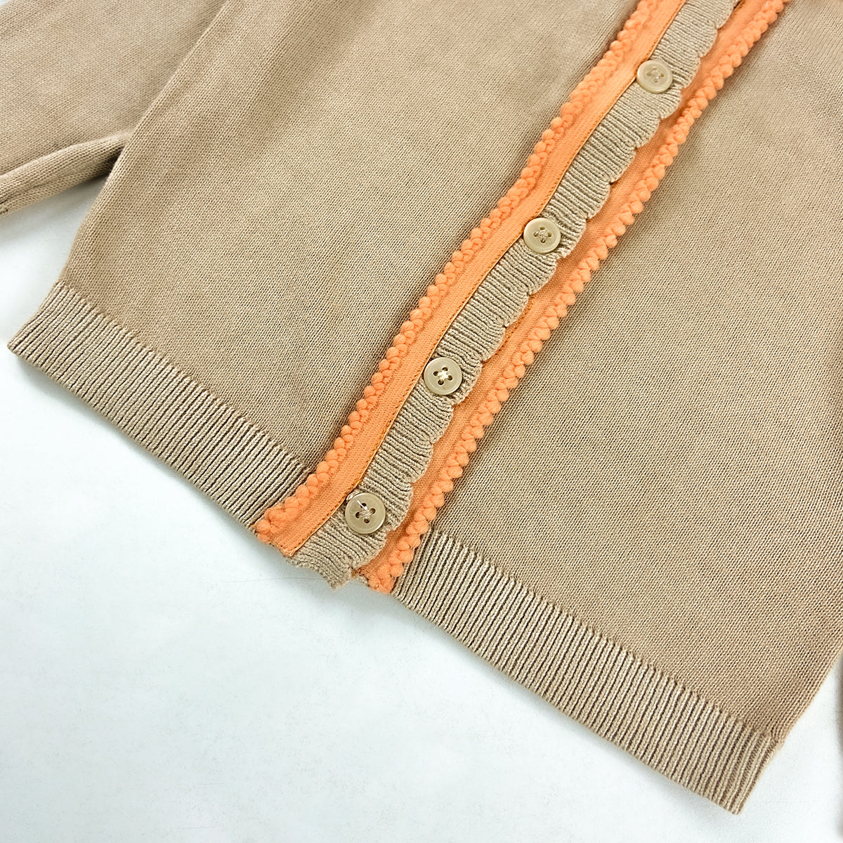 Girls Cotton Knitted Cardigan Sweater