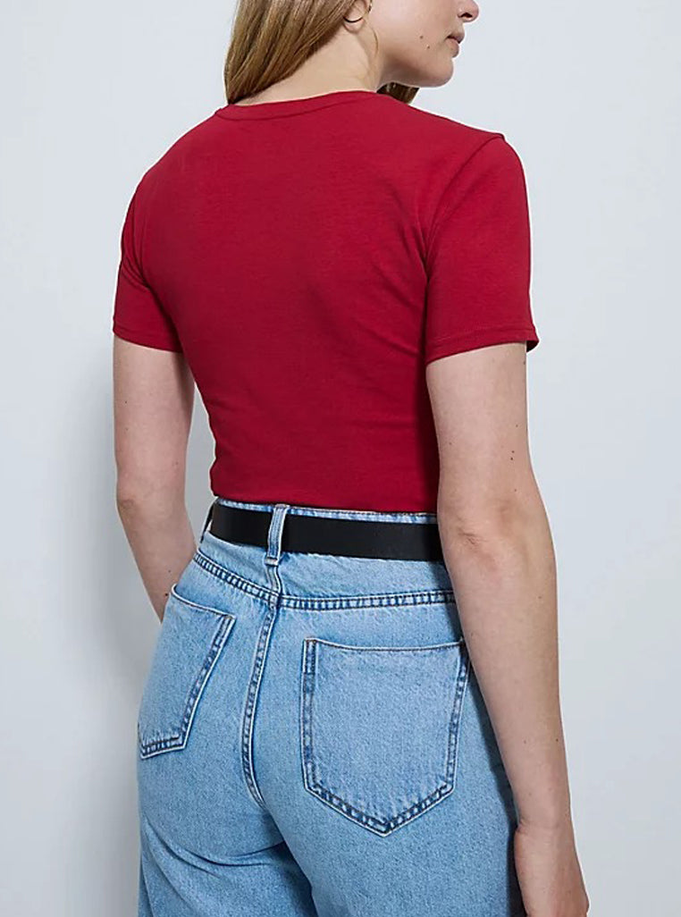 Womens Crew Neck Short Sleeve Soft Cotton Jersey T-Shirt