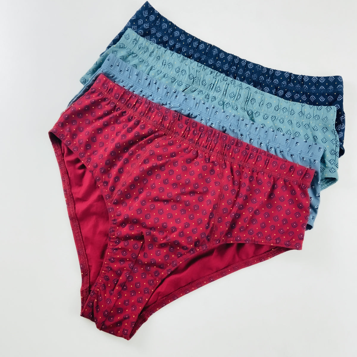 Pack of 3 Mens Classic Printed Cotton Briefs