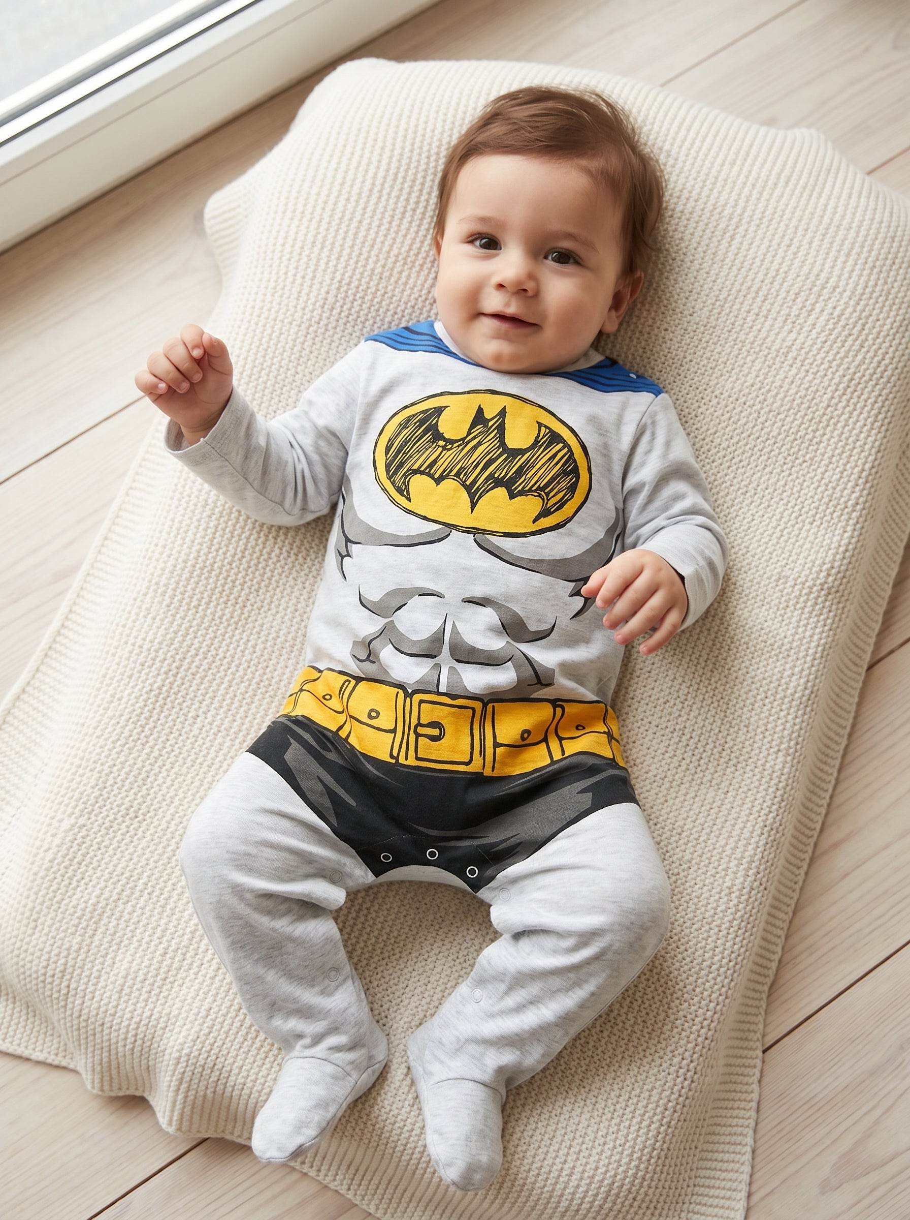Toddler Baby Boys Full Sleeve Organic Cotton Full Body Romper