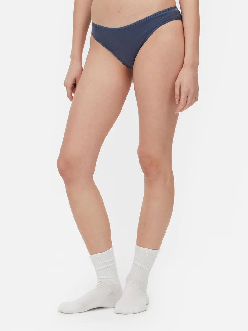 Pack of 5 Womens High Leg Cotton Briefs