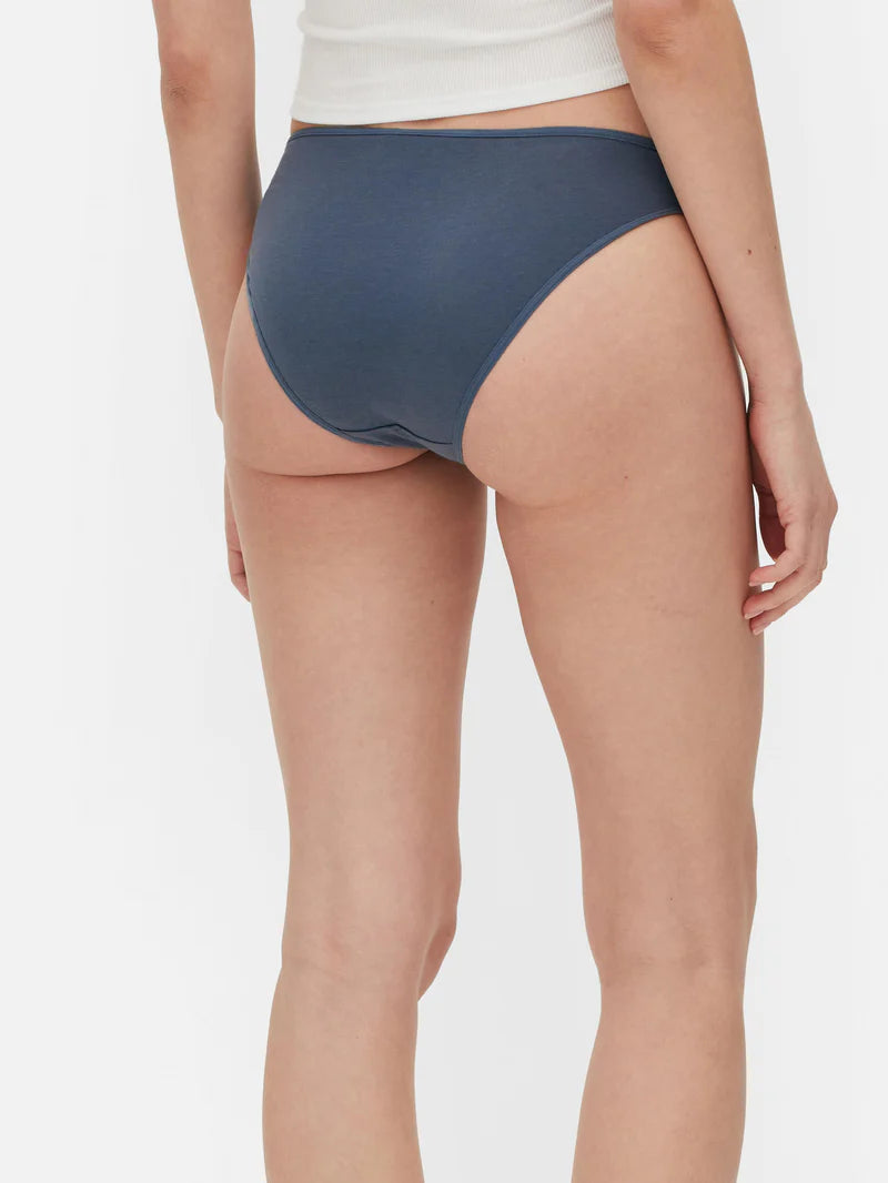 Pack of 5 Womens High Leg Cotton Briefs