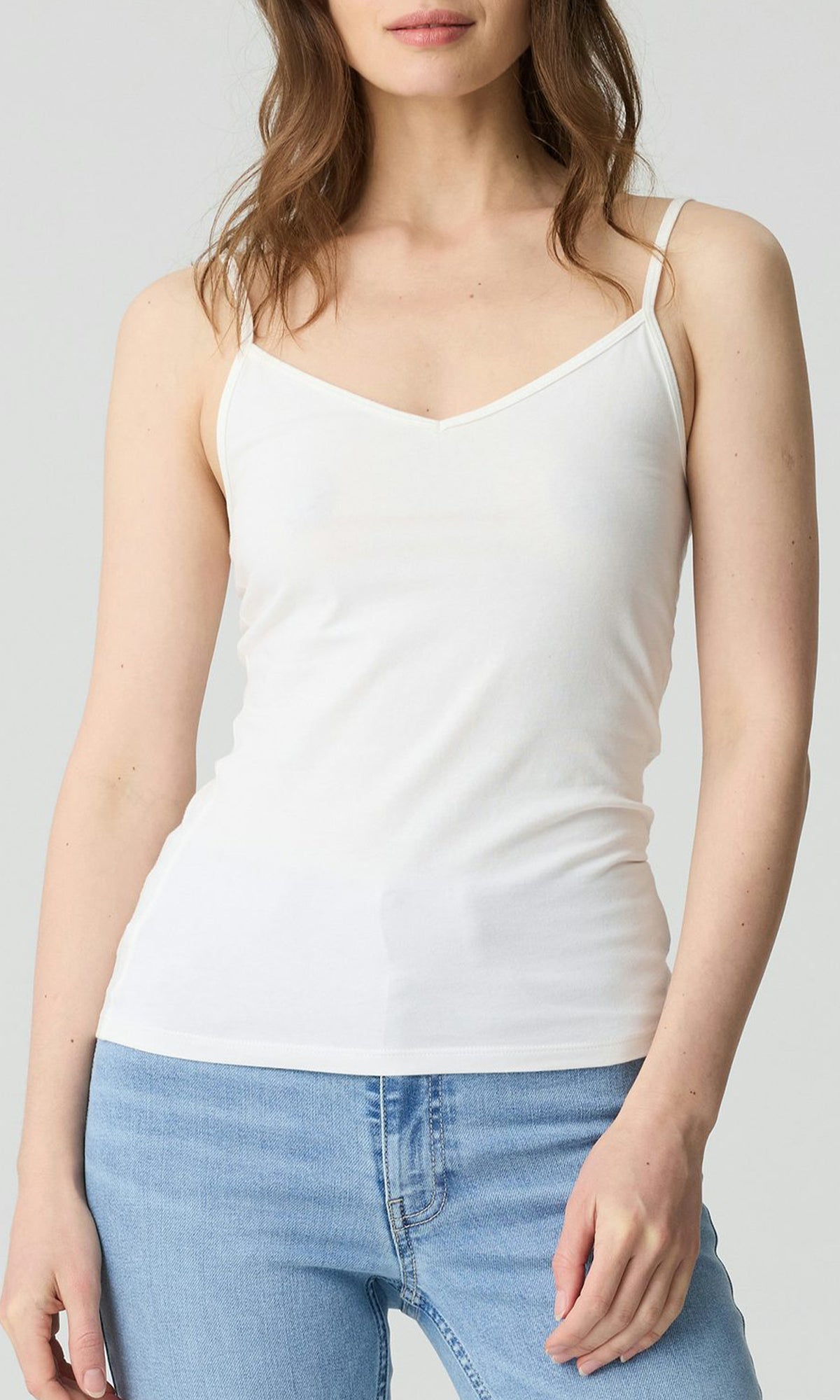 Ladies Basic Camisole V-Neck Cotton Tank Top