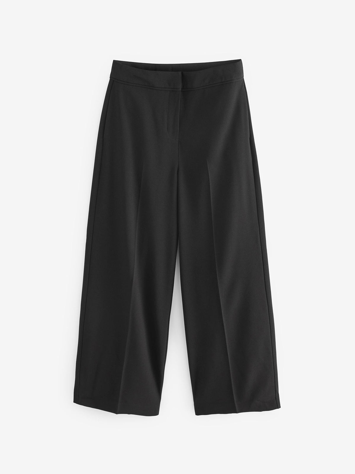 Girls Cotton Wide Leg Trousers with Pockets