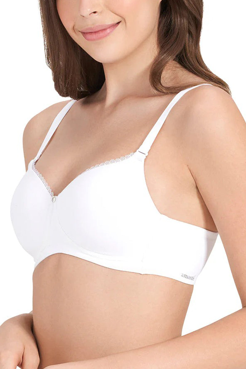 Womens Padded Non-Wired Cotton T-Shirt Bra