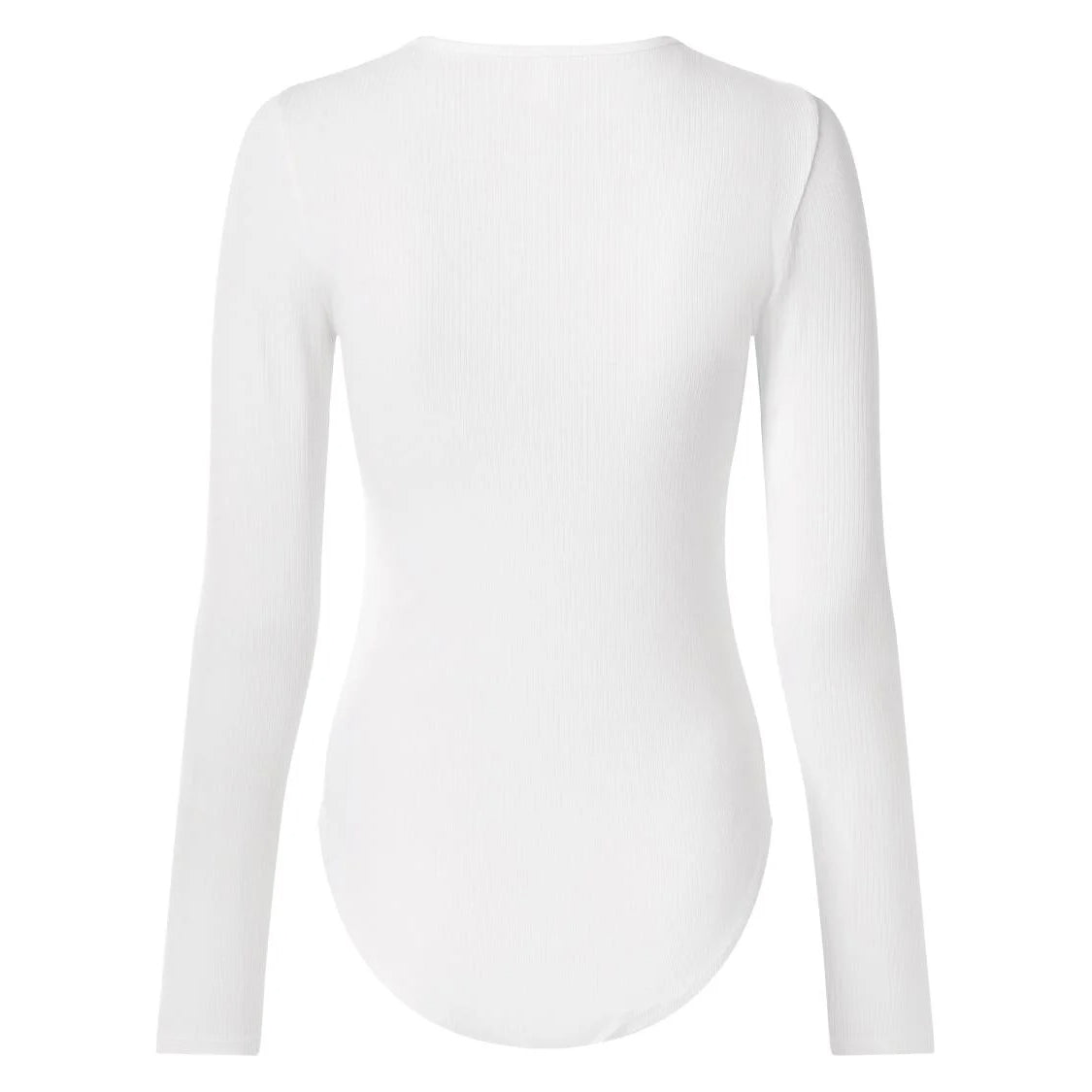Womens Full Sleeve Soft Stretch Ribbed Bodysuit